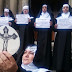 Mujeres Creando realiza protesta a favor del aborto en frontis de la Catedral
