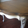 French Provincial Dining Room Table / French Provincial Dining Table : It includes one 36 console table made from a blend of plywood and 3d paper in a natural oak finish.