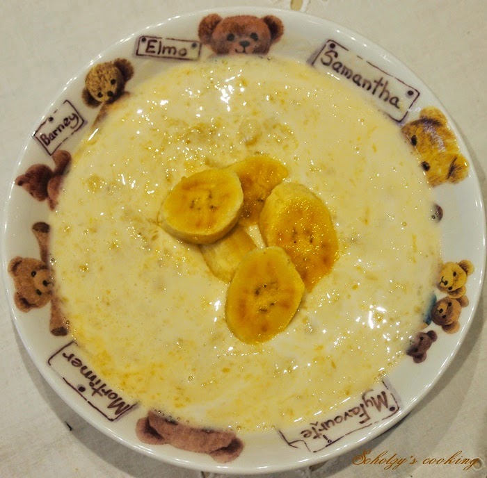 Schotzy's Cooking Dessert au yaourt banane & jus d'orange