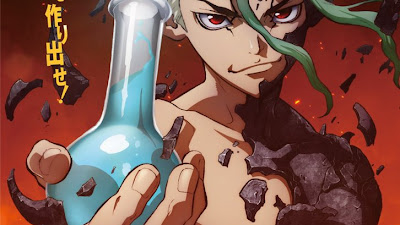 Primer imagen promocional del anime "Dr. STONE"