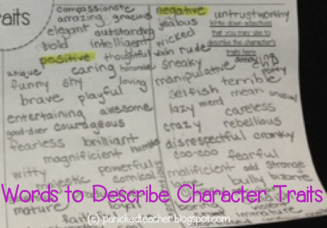 Descriptive Words Character Traits Word List Adjectives
