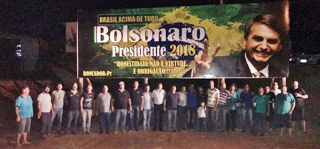 Roncador: Grupo instala placa do Bolsonaro e manda recado!