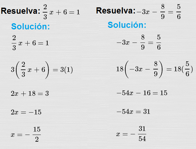 Ecuaciones Con Fracciones Ejercicios Images And Photos Finder