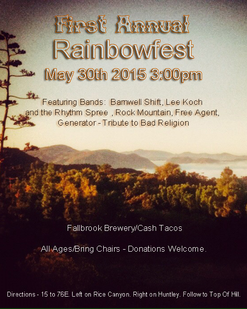 The First Annual Rainbowfest - It’s about the music and family #‎rainbowfest2015‬