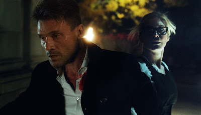 Frank Grillo and Elizabeth Mitchell in The Purge: Election Year