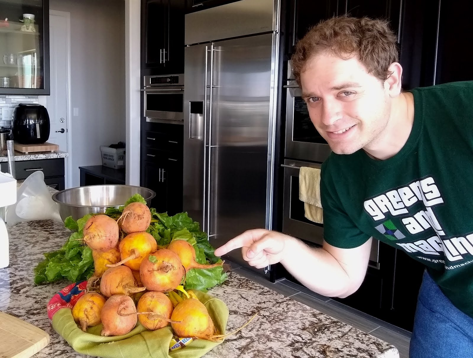 Golden Beet Wine the Amish Way Greens and Machines