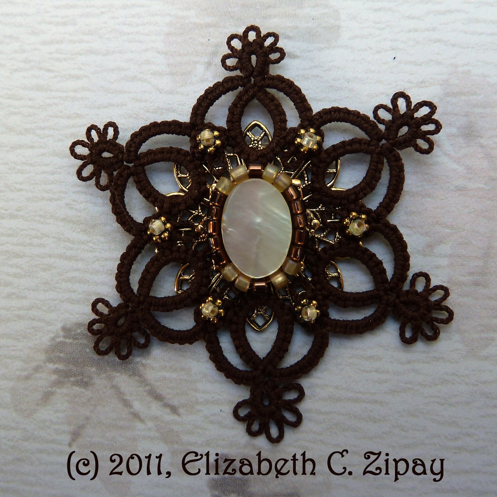 Elizabeth's Lace Bead Embroidery