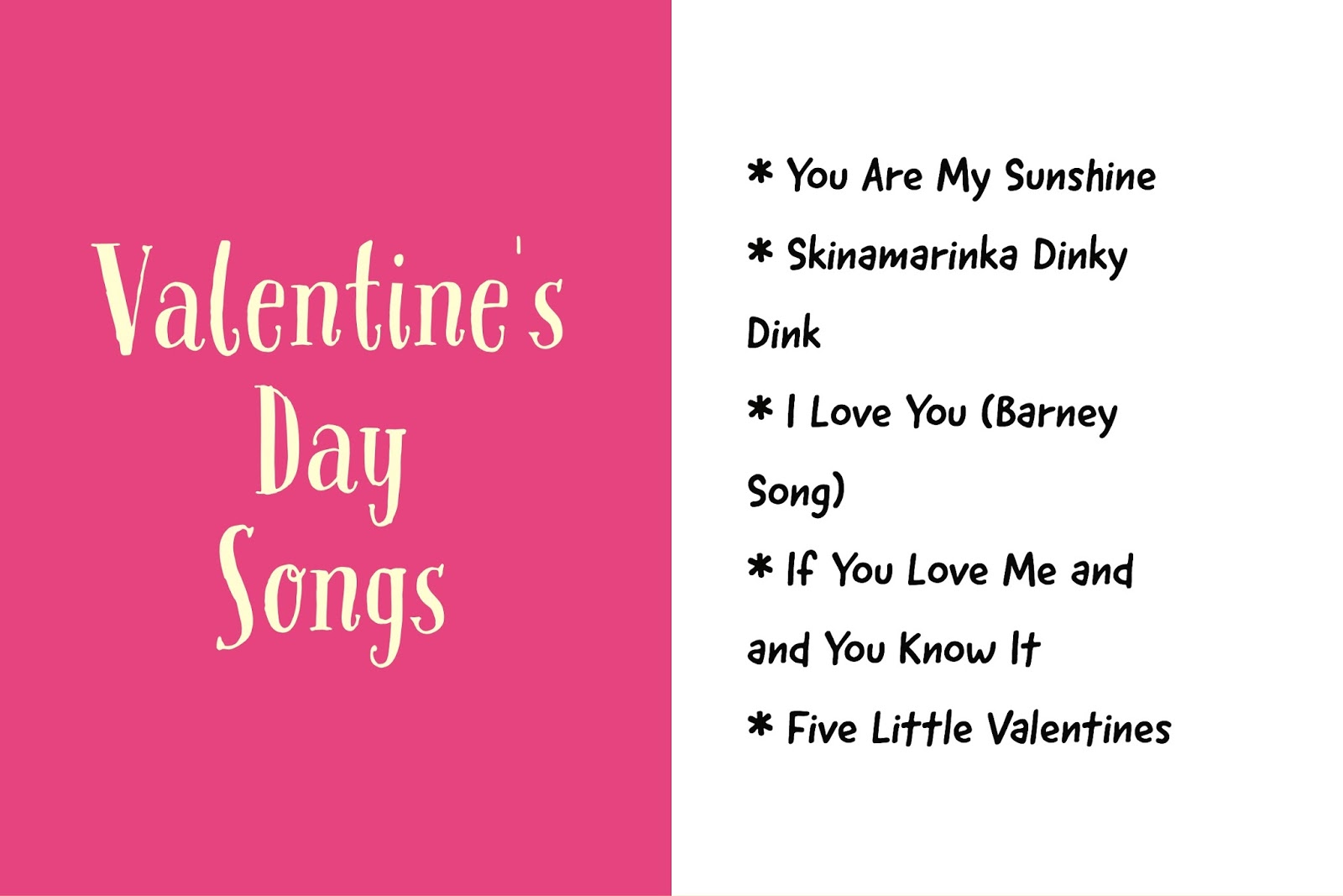 Fun Ideas for Kids Valentine's Day Songs