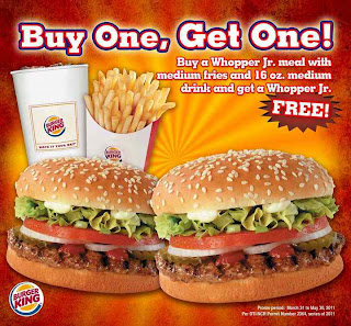 Fresh Promos: Burger King: Buy One, Get One Promo