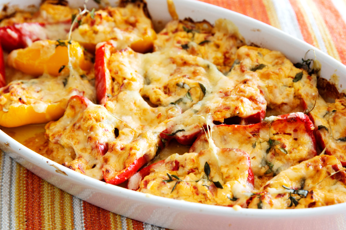 The Low Carb Diabetic Baked Mini Bell Peppers