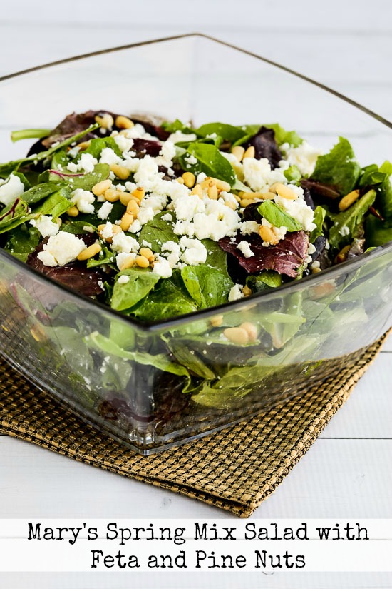 Mary's Spring Mix Salad with Feta and Pine Nuts