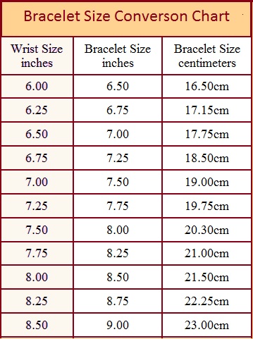 Bracelet Wire Galleries: Bracelet Size