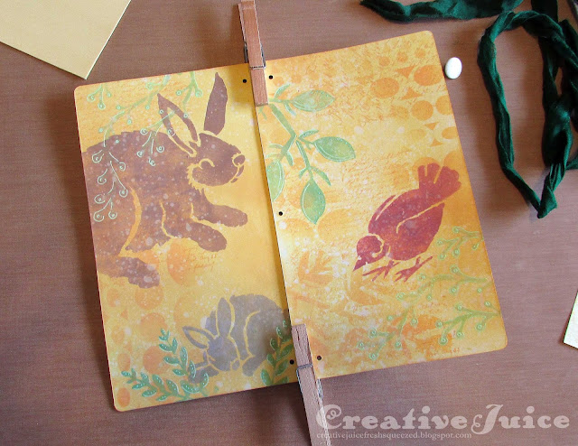Butterfly Journal by Lisa Hoel with StencilGirl® Stencils