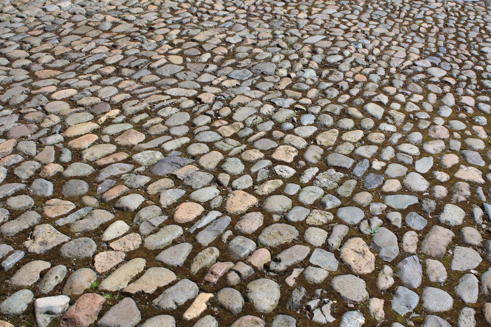 cobblestones in courtyard Carlisle Castle