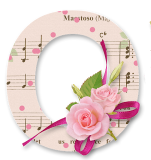 Abecedario con Rosas en Fondo Musical. Alphabet with Roses in Musical Background.