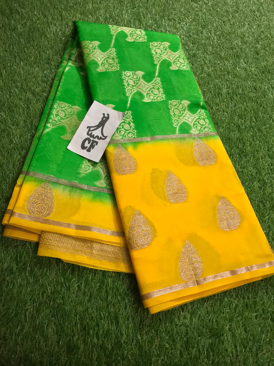 Chiniya Silk Sarees | Beautifu chiniya silk sarees | CF Sarees | CF ...