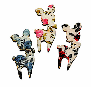 Пуговки деревянные "Бэмби"