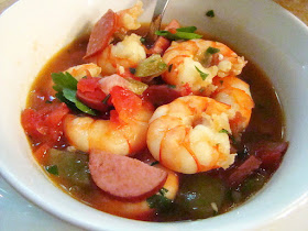 slowcooker shrimp stew with sausage