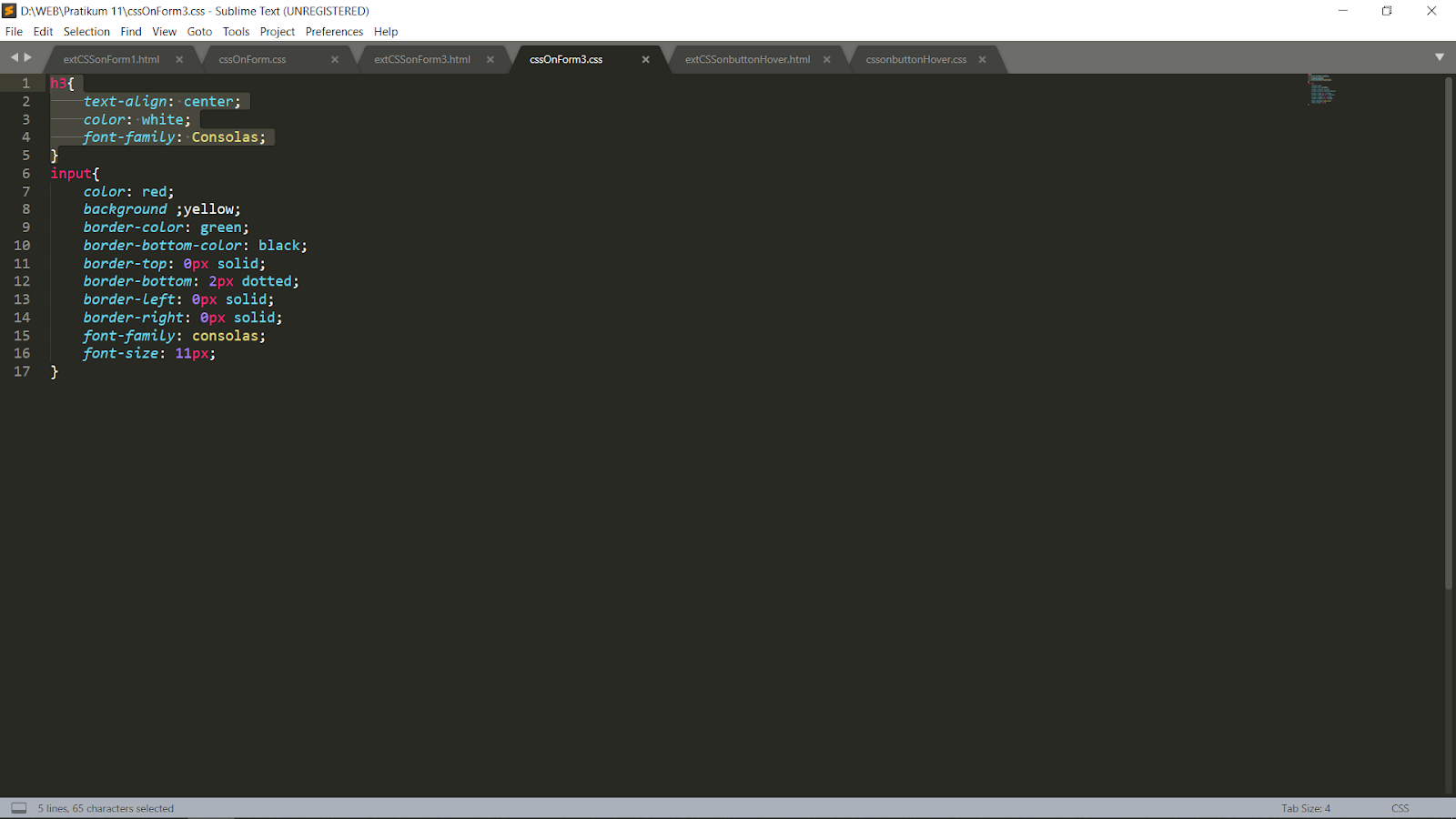 Menyajikan CSS untuk Memformat Tampilan Form - Serba Serbi Programming