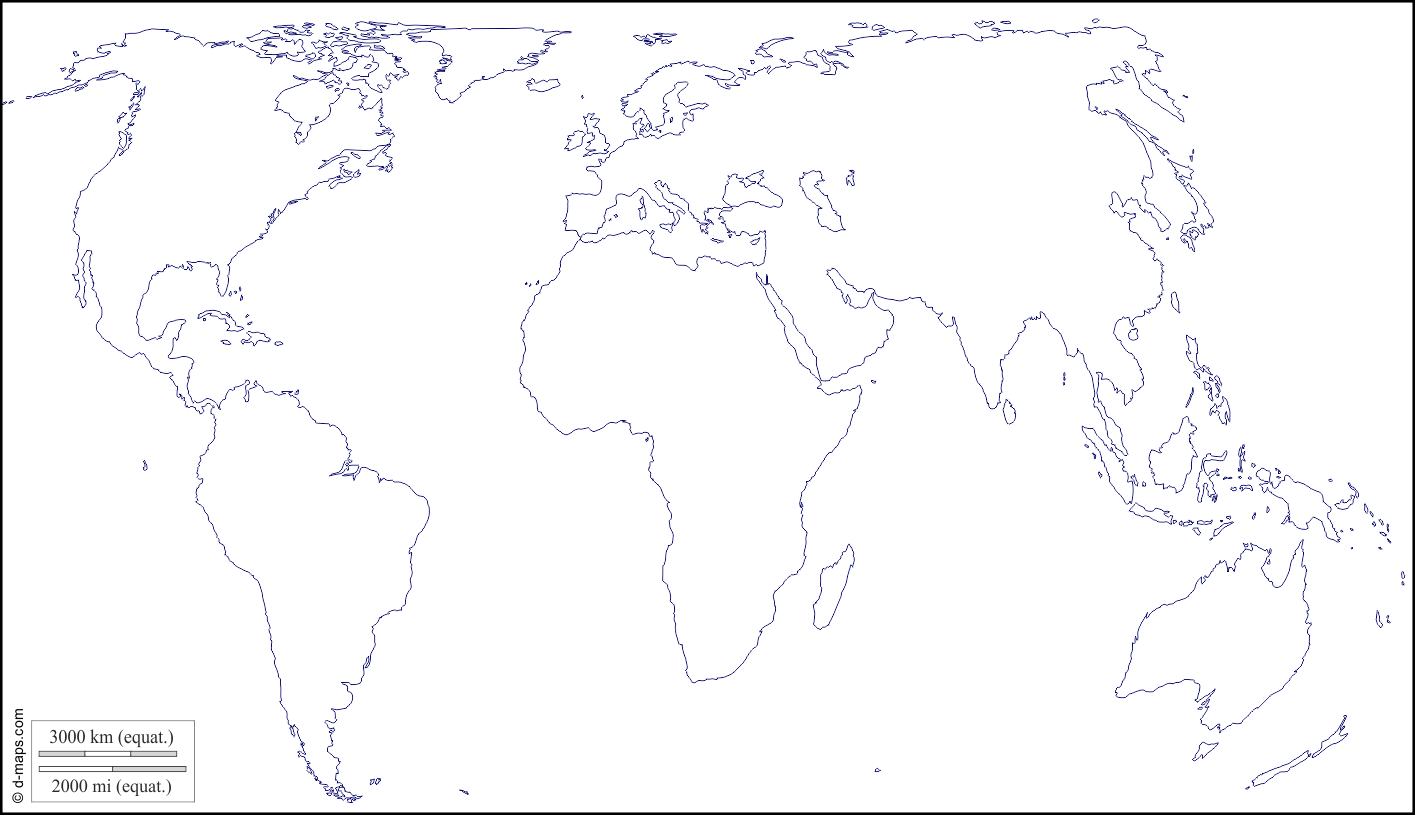مجموعة خرائط صماء للعالم تتوسطها قارة أوربا وافريقيا المعرفة