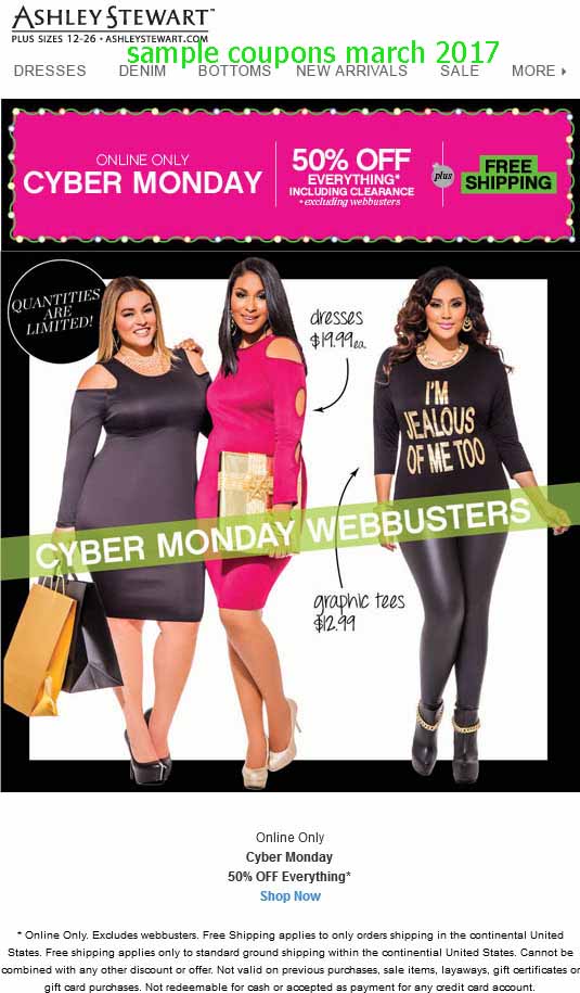 Free Promo Codes and Coupons 2023 Ashley Stewart Coupons