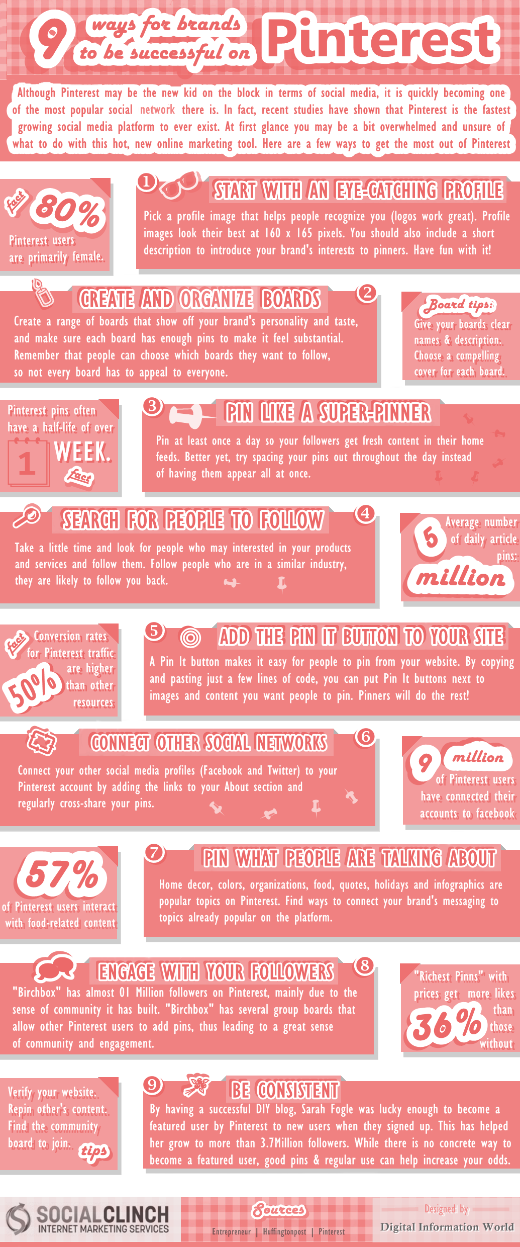 9 Ways for Brands to be Successful on Pinterest [INFOGRAPHIC]