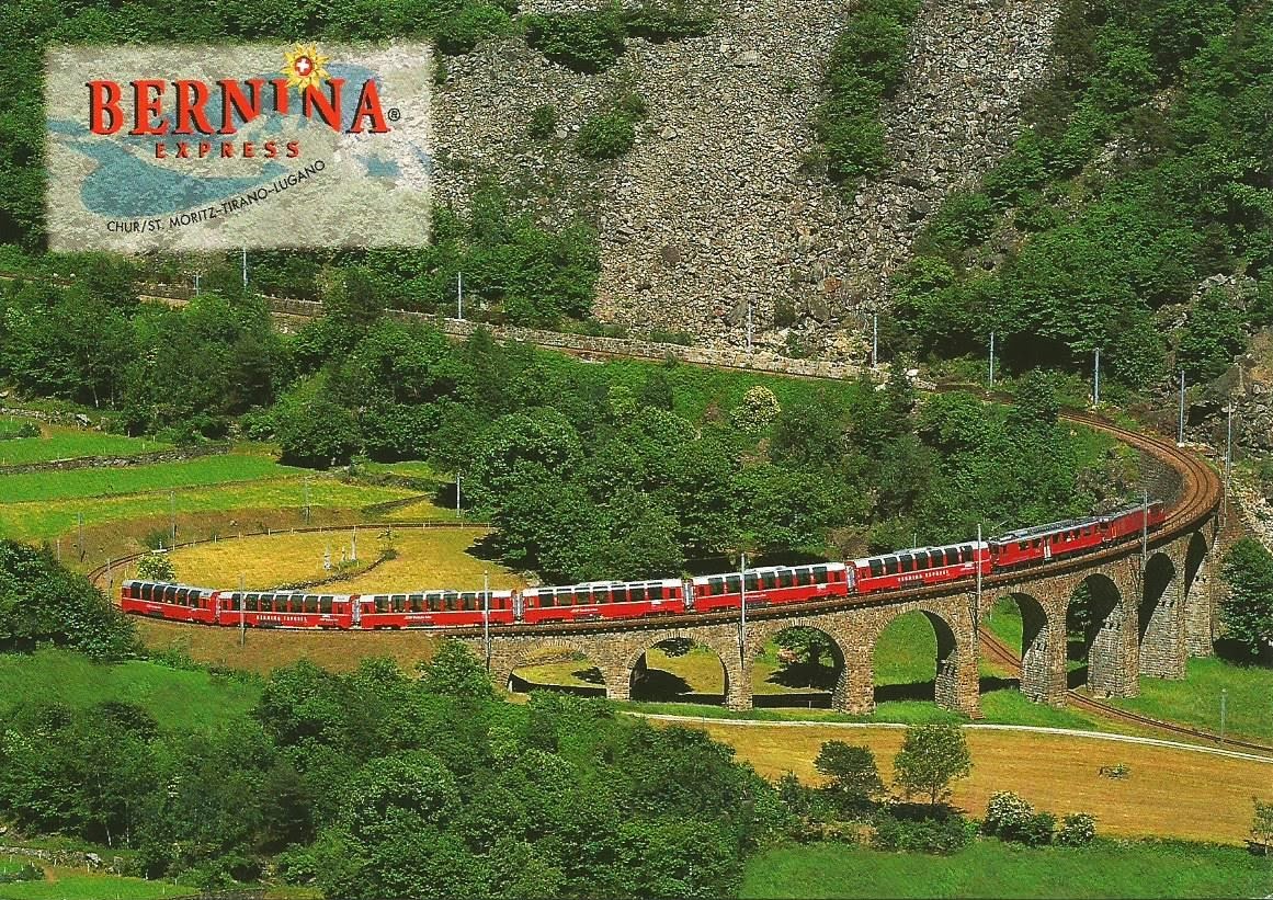 Postcards on My Wall: Rhaetian Railway in the Albula / Bernina