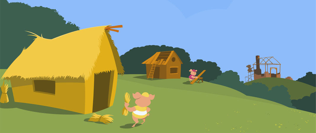 Mercenario Gráfico: Los tres cerditos