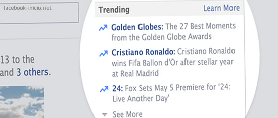 Trending Topics del Facebook