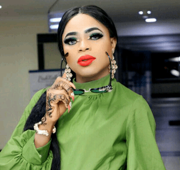 Bobrisky steps out in lovely long green jumpsuit...(photos)
