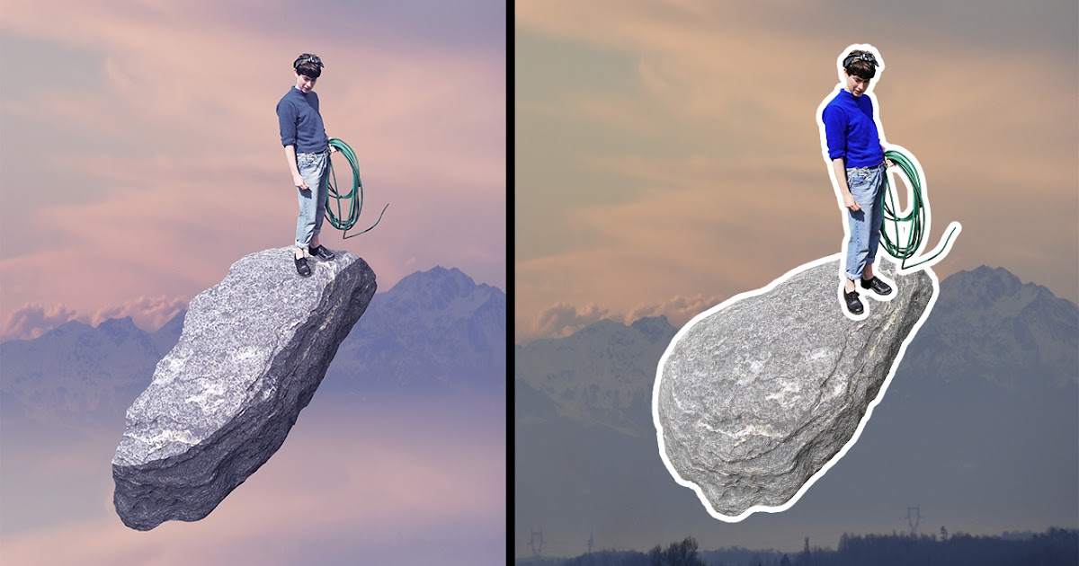 Stone Floating Tutorial Photograph Manipulation