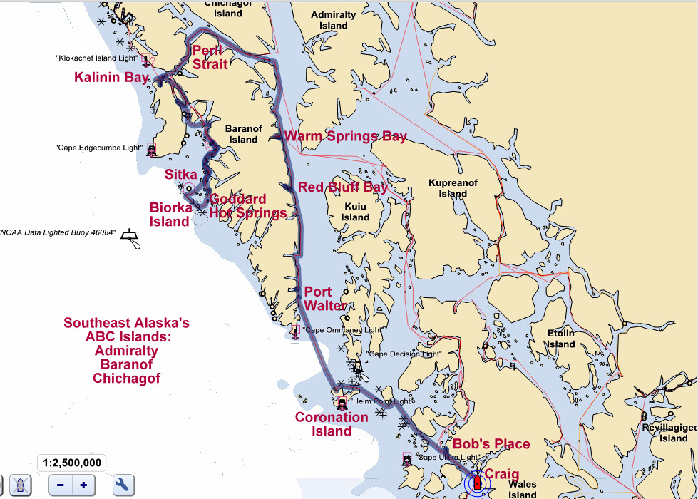 m/v WILD BLUE Cruising Blog: #9 Sitka, Goddard Hot Springs, Kalinin Bay