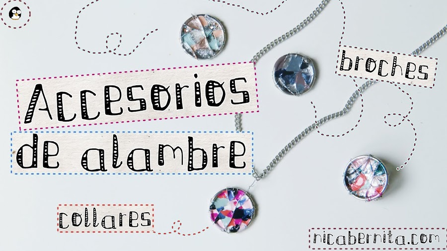 Accesorios de alambre hechos a mano para collares, chockers y broches o pines (Nica Bernita)