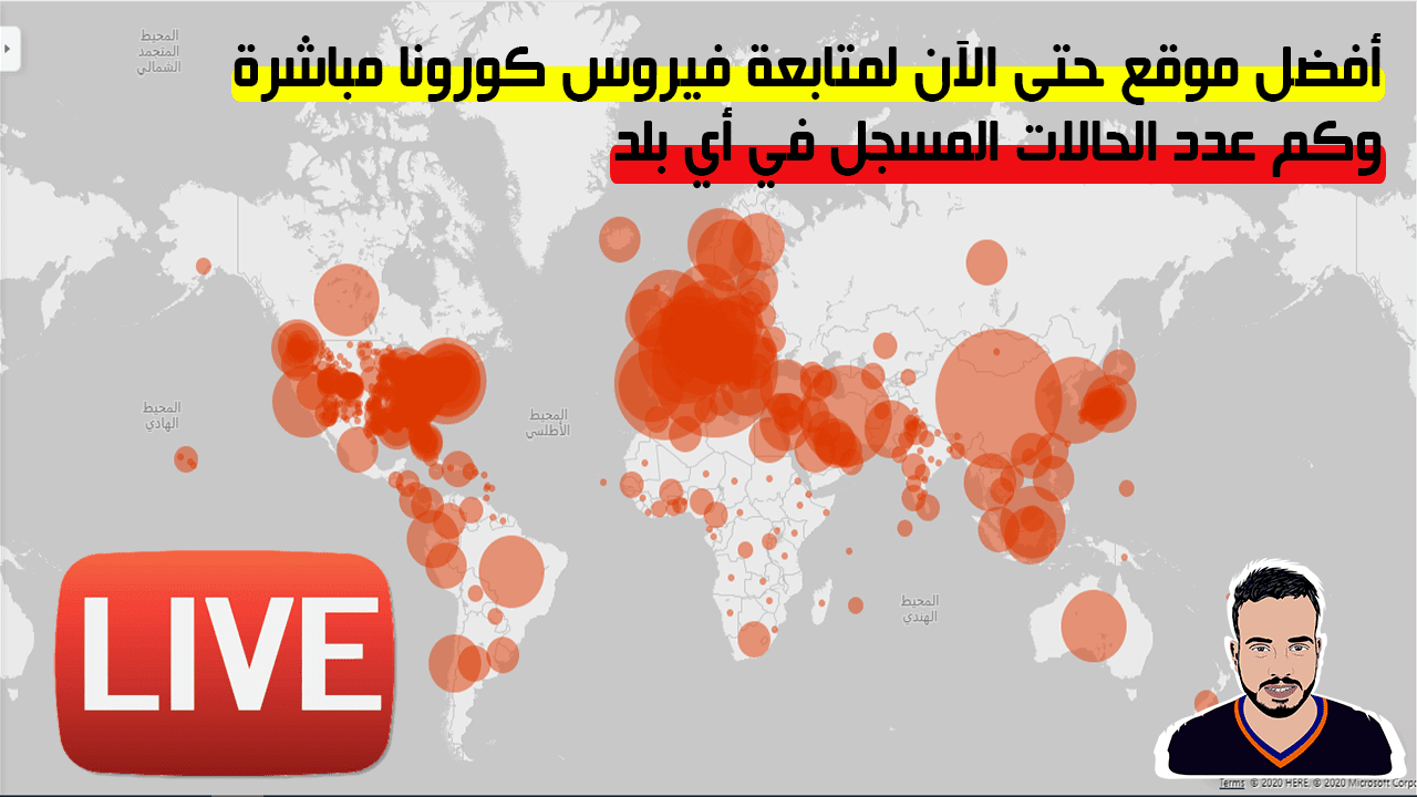 أفضل موقع حتى الآن لمتابعة فيروس كورونا مباشرة وكم عدد الحالات المسجل في أي بلد