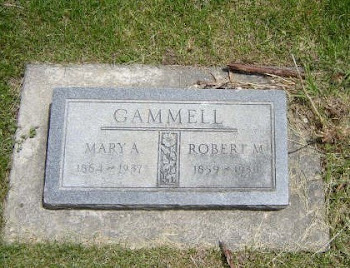 Grave of Robert and Mary Ann Gammell