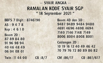 PREDIKSI SGP YOHII