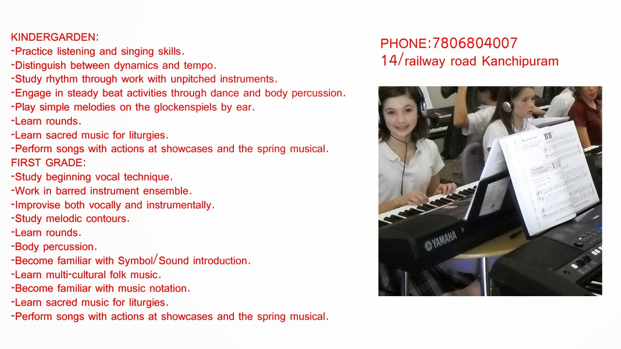 Keyboard Keys Name Music School