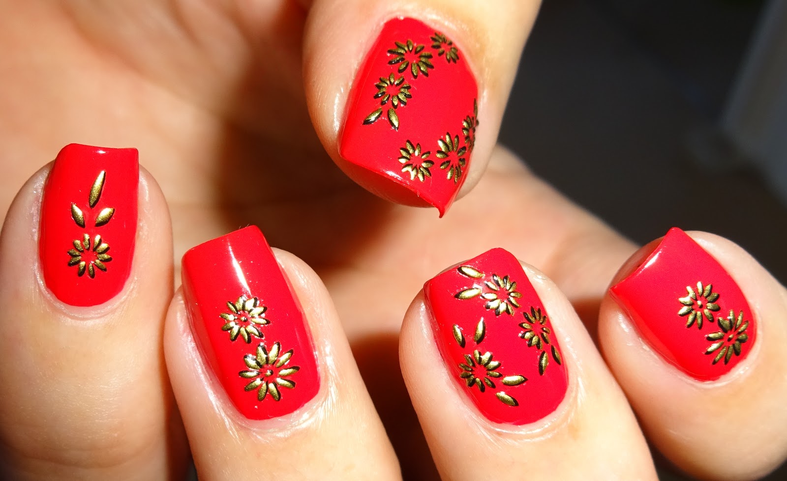 7. Sunflower Nail Art with Acrylic Paint - wide 9