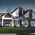 Sloping roof 250 square yards single floor house