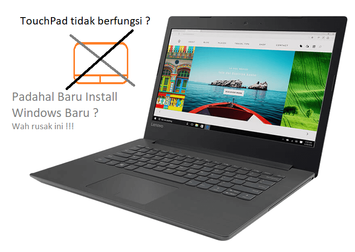 Mengatasi TouchPad tidak berfungsi di Lenovo IdeaPad 310s, 320, dan