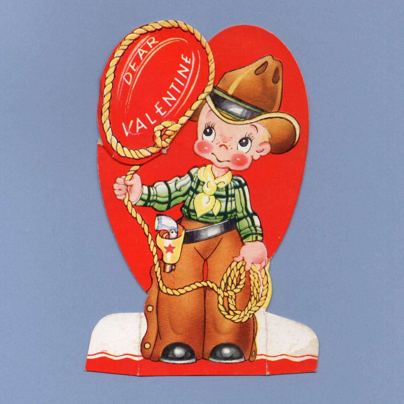 Vintage Valentine Museum Cowgirls love Cowboys! Western Americana on