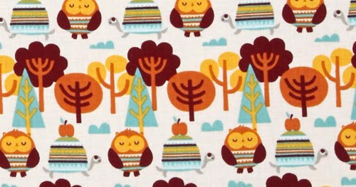 My Owl Barn: Festive Forest Fabric