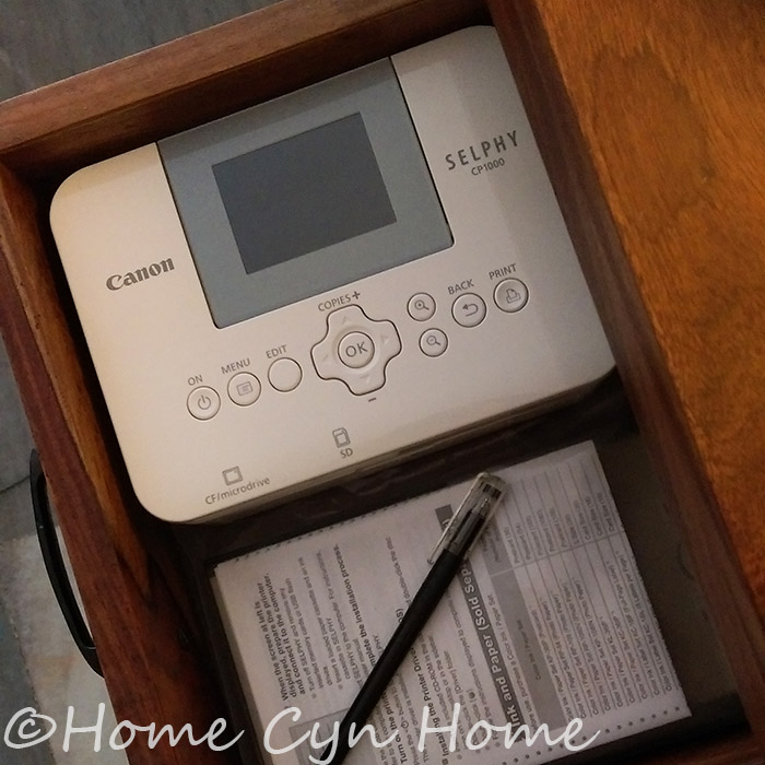 The Canon Selphy CP-1000 is compact enough to fit in a small drawer when not in use. 