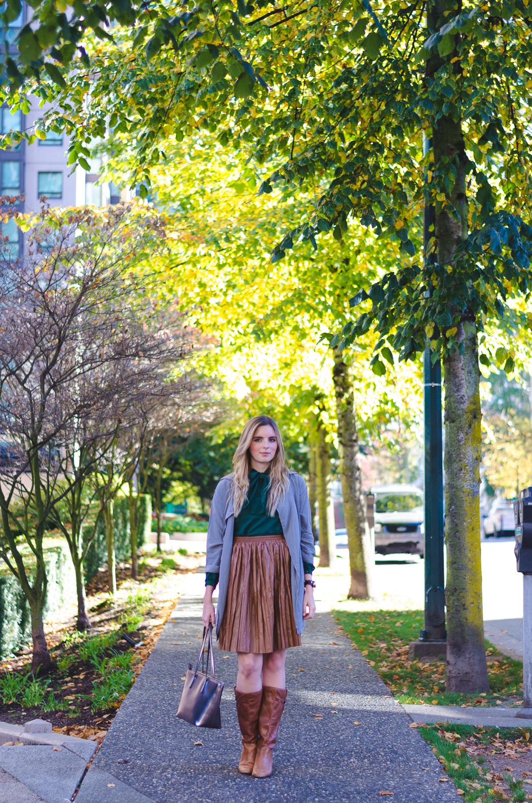 How to Wear a Leather Midi Skirt to Work Stylishly Vancouver Beauty