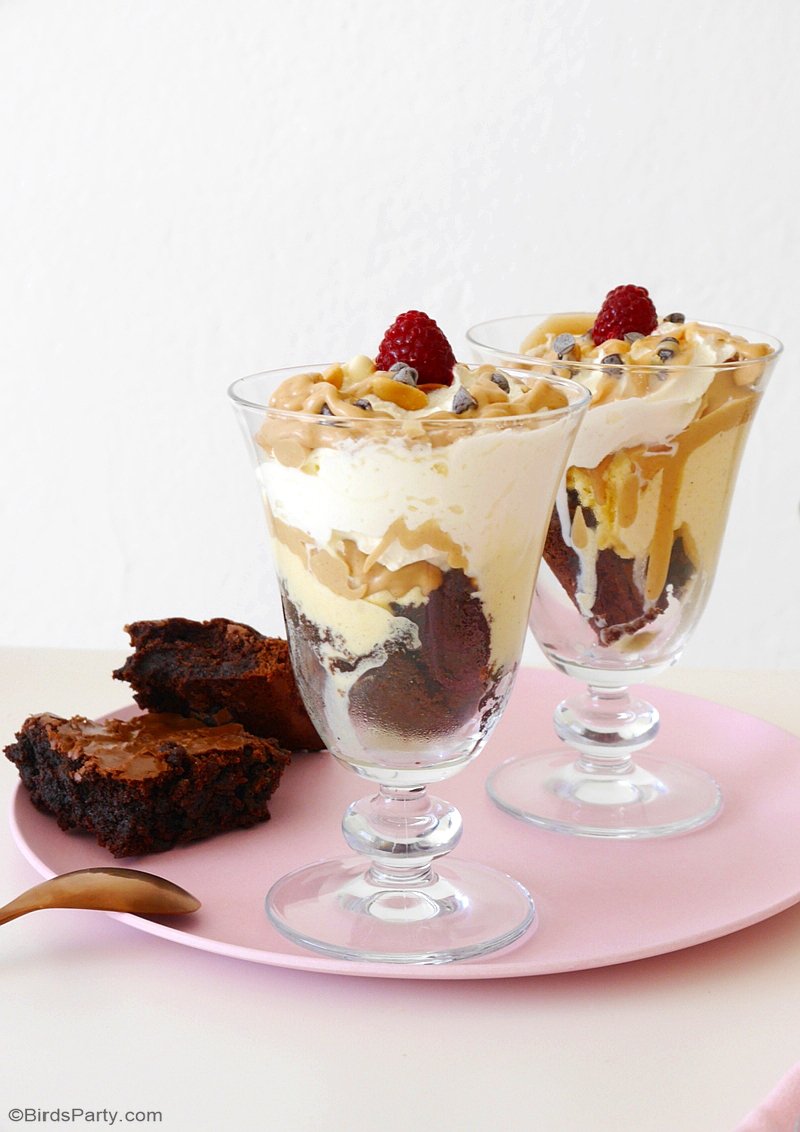 Peanut Butter & Chocolate Brownie Sundaes Party Ideas Party