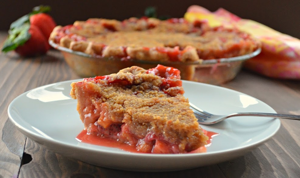 Strawberry Rhubarb Pie With Crumb Topping Serena Bakes Simply From
