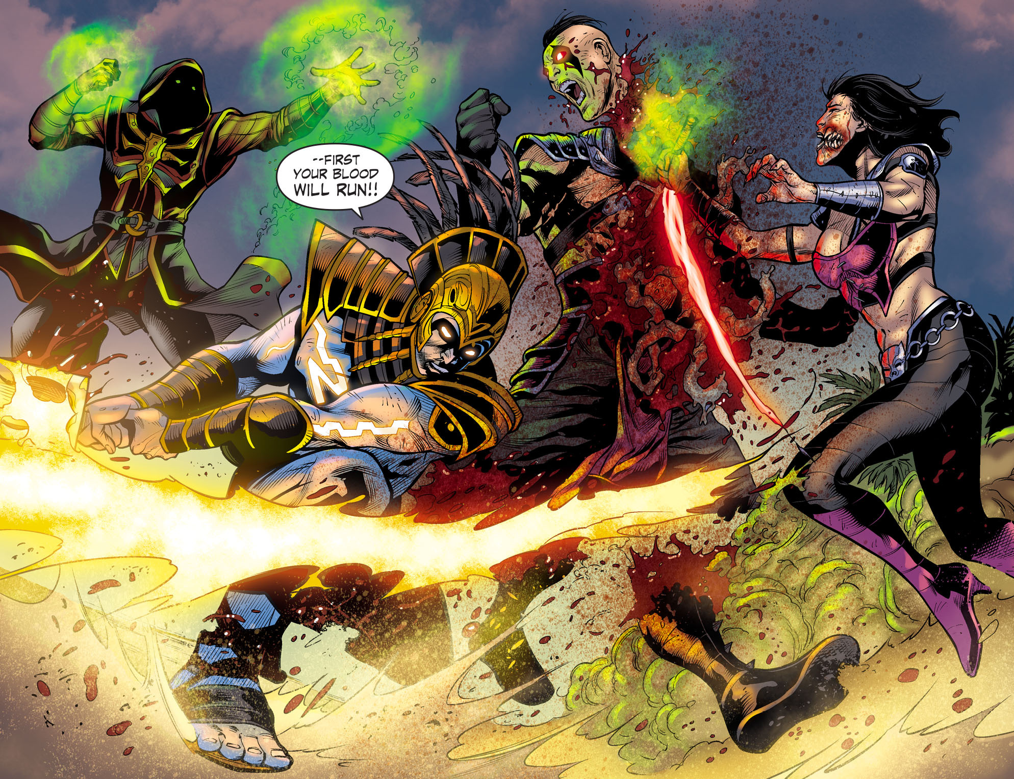 Read online Mortal Kombat X [I] comic -  Issue #27 - 21
