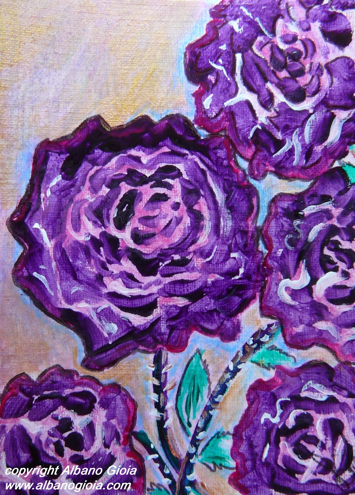 Gioia Albano ART first part: Almost black Roses / Les roses presque