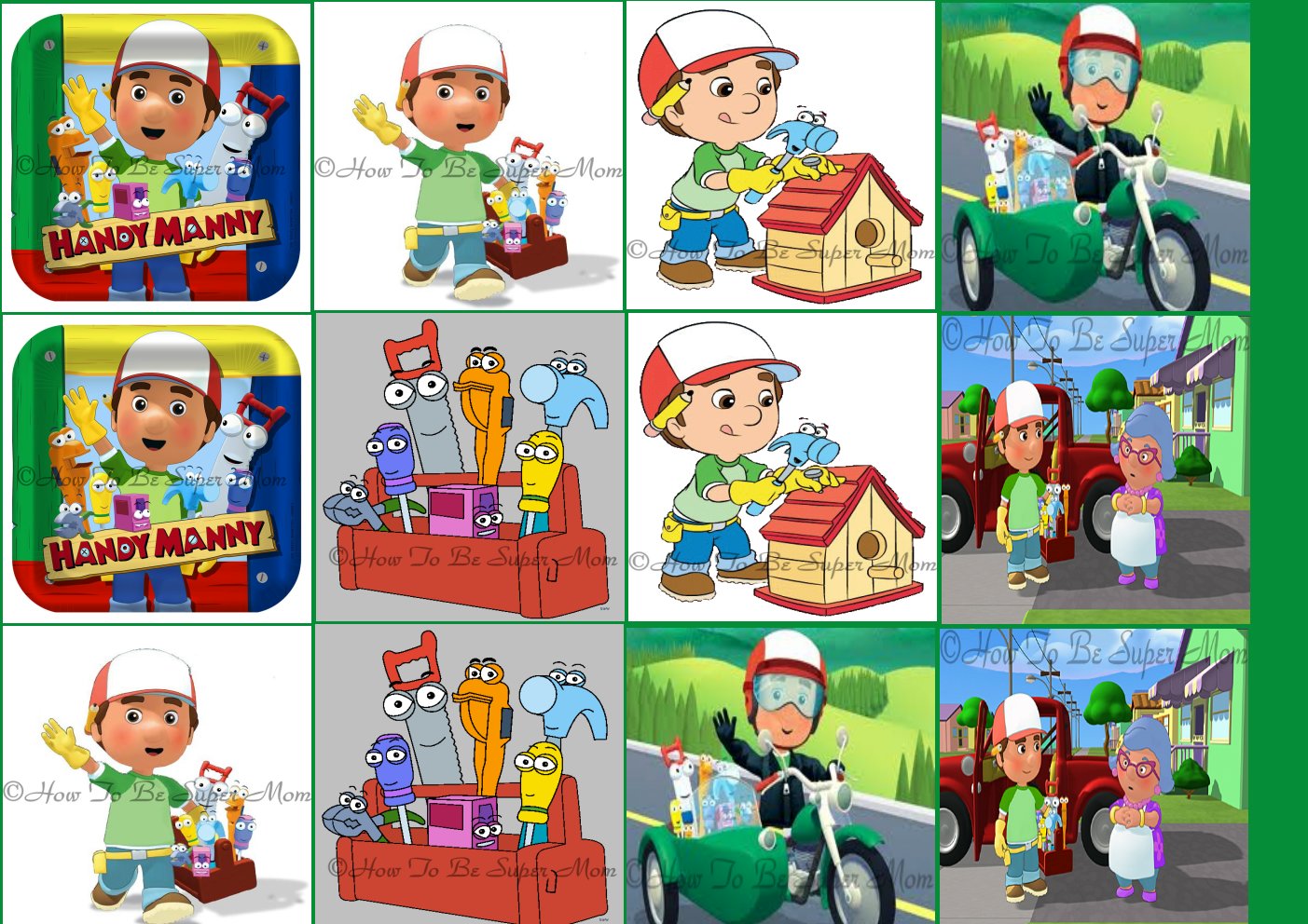 Family Crafts and Recipes: Handy Manny Memory Game