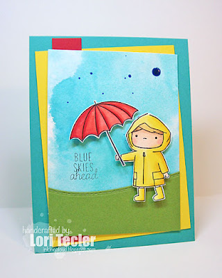 Blue Skies Ahead card-designed by Lori Tecler/Inking Aloud-stamps and dies from Mama Elephant